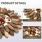 12 inch Boho Wall DecorDecorative Mirror for Wall Decor with Rustic Wood Sunburst Framed Boho Bedroom Decor Room Decor Home Decor for Bedroom Living Room Tril Color
